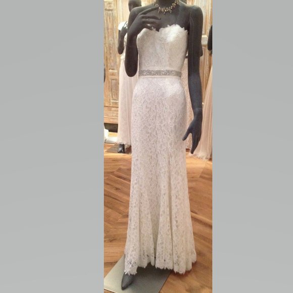 BHLDN Tadashi Shoji 'Seraphina' Bridal Gown~Size 0 - Picture 5 of 7
